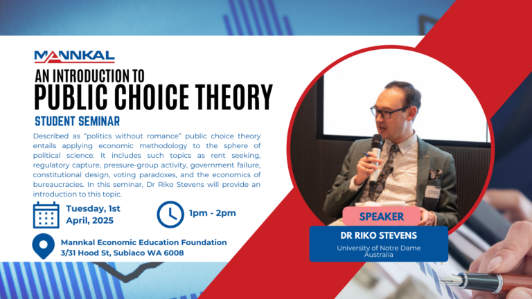 An Introduction to Public Choice Theory – with Dr Riko Stevens
