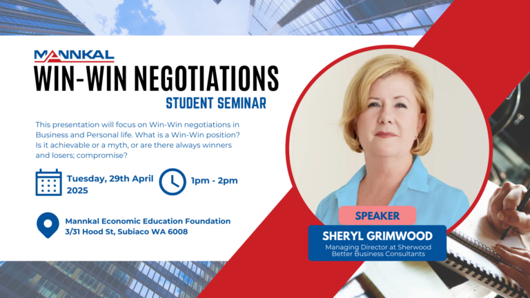 Student Seminar # 3: Win-Win Negotiations – with Sheryl Grimwood