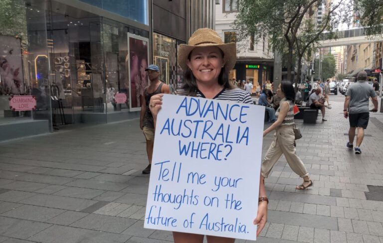 Hollie Heywood - AAW Sign Pitt St Mall